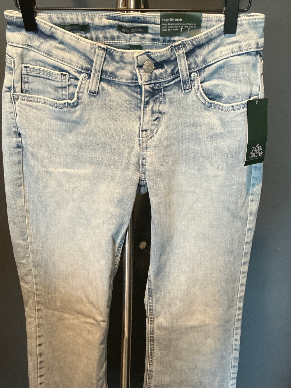 Light Blue Low Rise Bootcut Jeans - Picture 2 of 8